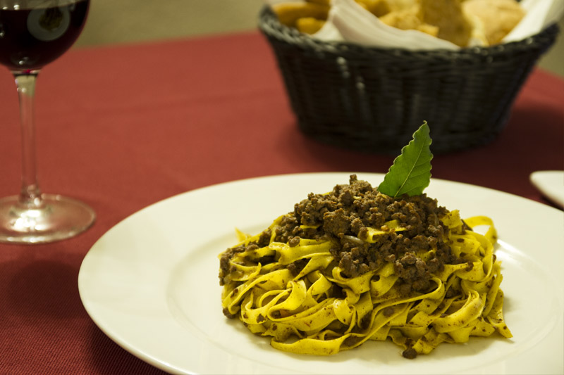 Fettuccine al cervo